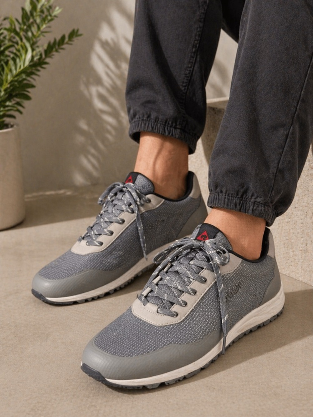 Gerry Men's Gray Athletic Mesh Sneakers Size 12